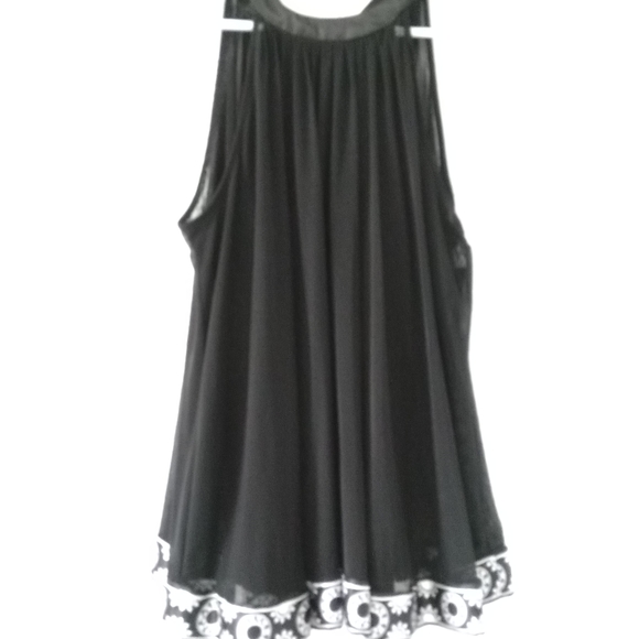 Nicole Miller tunic with satin border and back bow - Picture 7 of 7